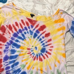 Torrid Tie-Dye Off the Shoulder Sweatshirt